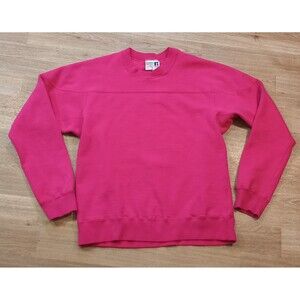Vintage USA Russell Sweatshirt Mens Medium Pink Reverse Weave Fleece Crew Neck
